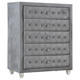 Coaster Deanna 5-drawer Rectangular Chest Grey Model 205105